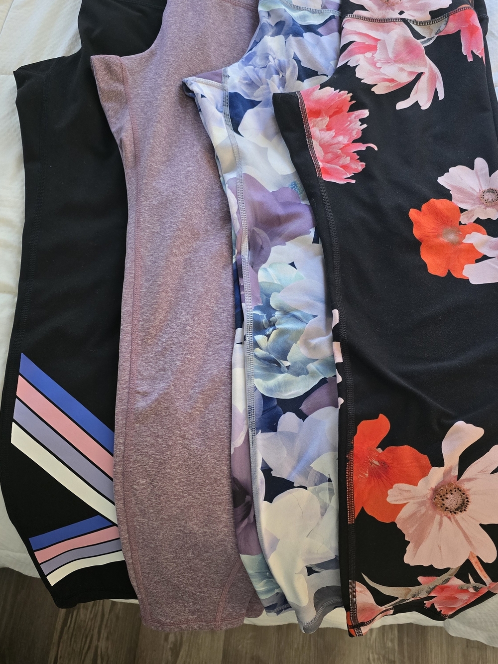 Old Navy Black Floral and Lavender Mini Skirt Set